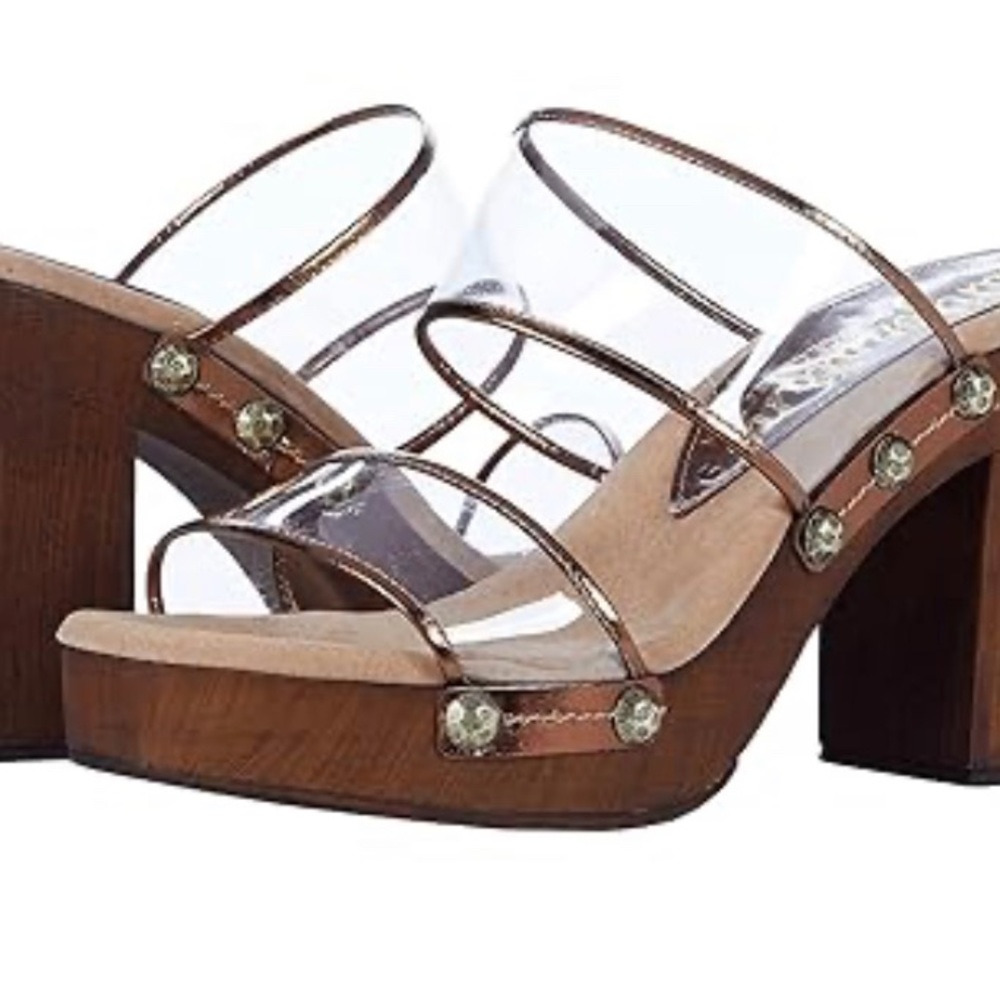 Made in the US California high heel No sling sandals